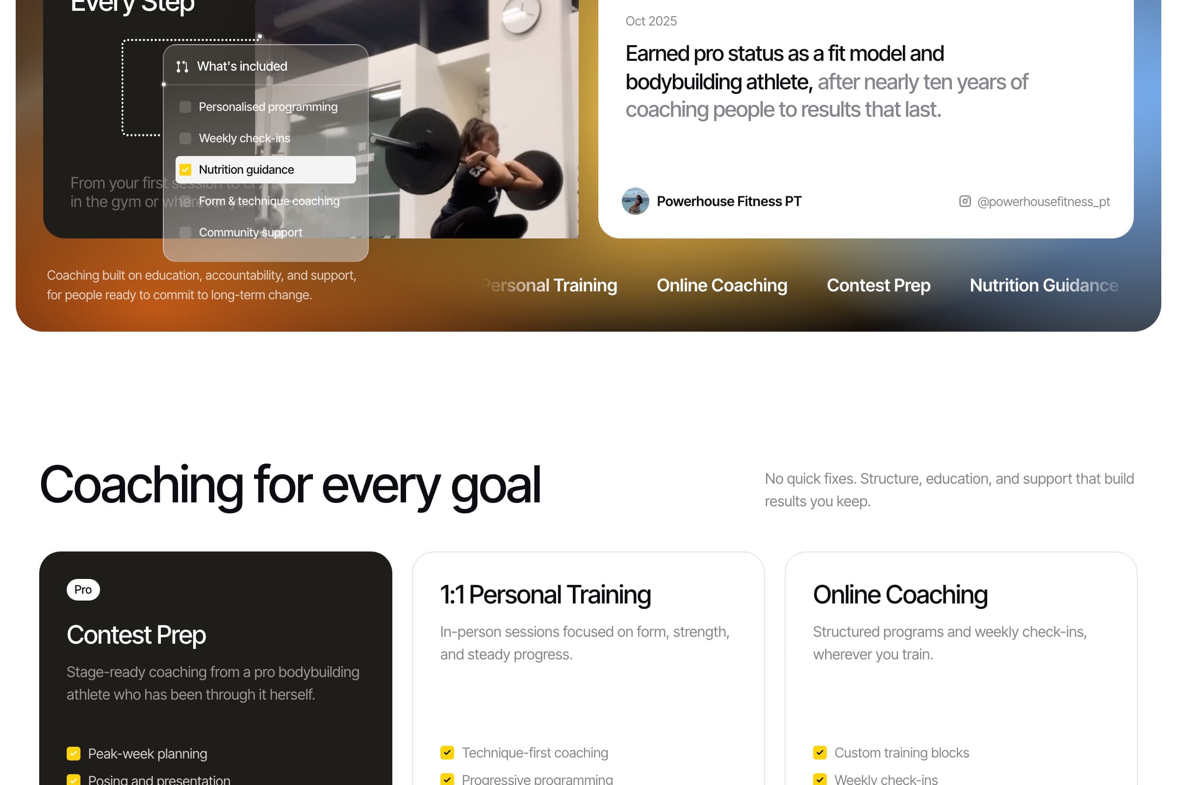 Programs section on the Wendy homepage